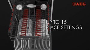 AEG 15 Place Settings Dishwasher – Fits 25 % more than standard.