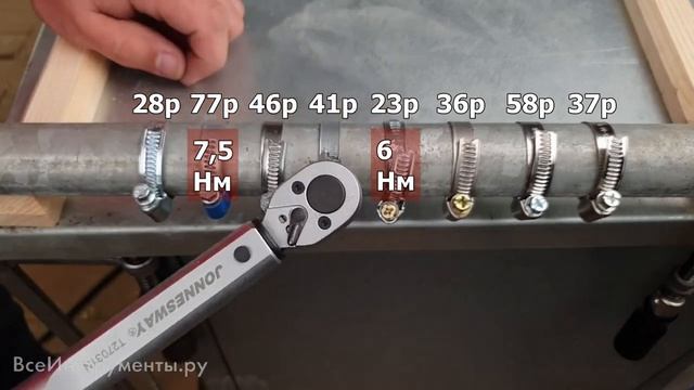 Обзор-сравнение червячных хомутов! Какой окажется прочнее? смотреть онлайн