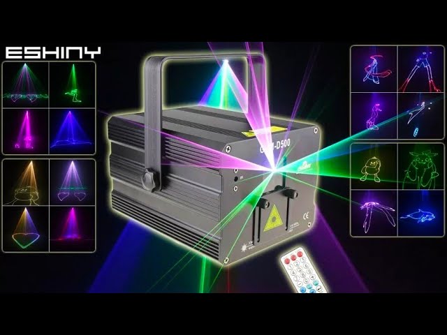 DJ RGB лазерный проектор с анимацией ESHINY G1N8 laser projector with animation