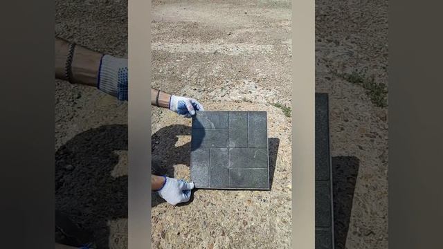 Испытание полимерпесчаной плитки на прочность