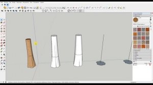 SketchUp построение бревна