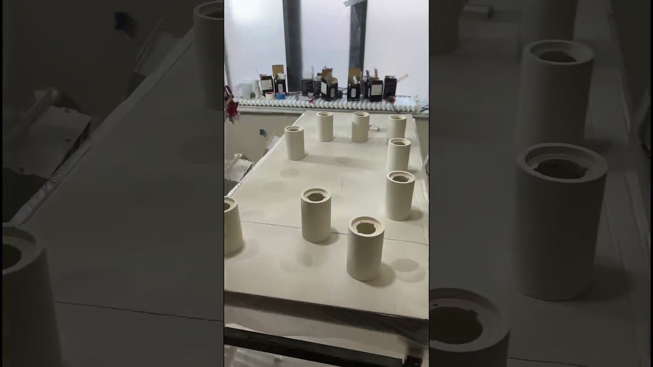 Механизированная покраска накладных гипсовых светильников смотреть онлайн