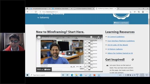 Wireframe Production Using Balsamiq| Vijay S Shukla | qbi.in | Free UI /UX Training  |Balsamiq