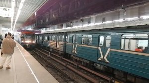(Первое видео со стабилизацией) 81-717/714 и 81-717.5/714 "Номерной" на ст. Технопарк