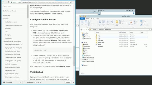 How to Install Seafile Server on Windows (Configure firewall, Port Forwarding) смотреть онлайн