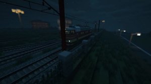 Электровоз ЧС4Т с рабочими пантографами и светом в Майнкрафт Immersive Railroading
