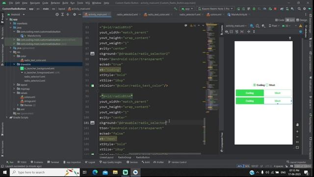 How to Customize Radio Button in Android Studio Kotlin