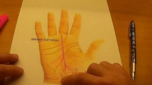 Линия Сатурна - Хиромантия