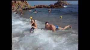 Tossa de Mar. Spain. Бьют волны, а мне прикольно!...