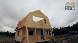 Щитовой дом 6х6 за один день