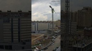 Таймлапс строительства GAGARIN CITY (Гагарин Сити) Новосибирск июнь 2024