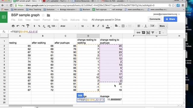 How to do a t test in Google Sheets смотреть онлайн