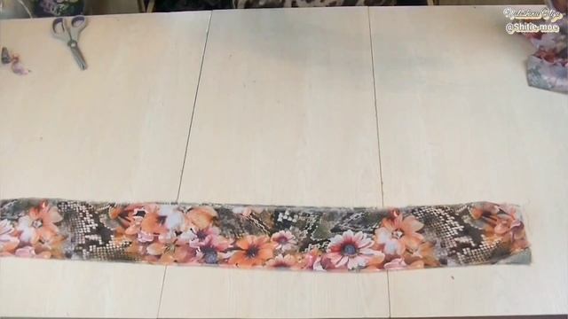 Как сшить макси-платье на запах из шифона? Крой на ткани.