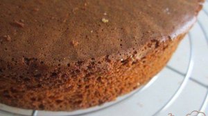 Бисквит с малиной и шоколадным ганашем