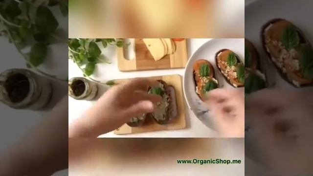 Рецепт очень вкусных бутербродов с соусом Pesto от OrganicShop.me