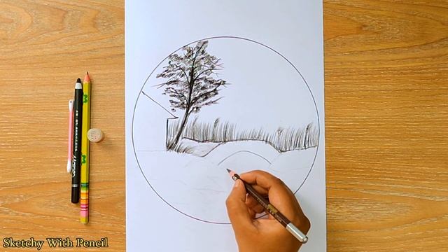 Easy House & Bridge / Easy Pencil Drawing / Work - #14 смотреть онлайн