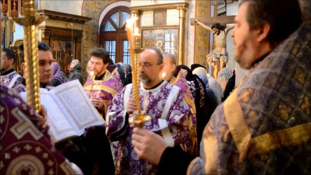 28 марта 2015 года. Свято-Никольский храм. Калуга. Всенощное бдение. смотреть онлайн