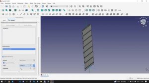 FreeCAD 0.20.1 Узкий комод для белья с семью ящиками (Part 2)