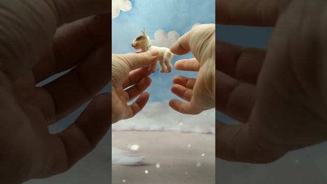 Милейший бультерьер миниатюрного размера.