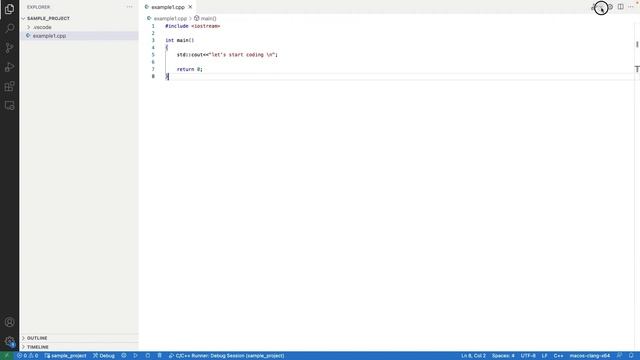 How to Run and Debug C++ Program in Visual Studio Code in Mac OS смотреть онлайн
