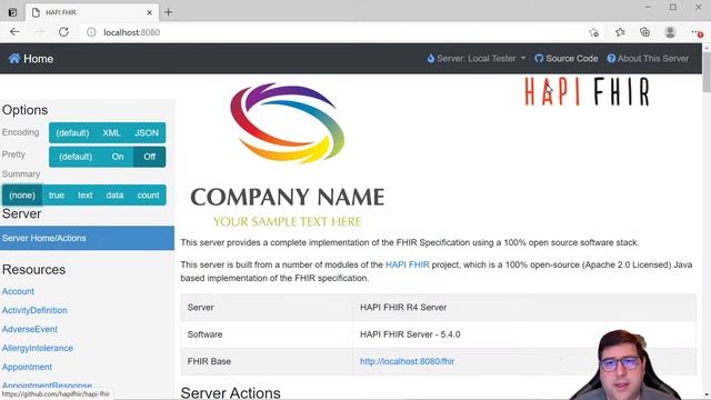 FHIR Local Test Server - HAPI FHIR Server смотреть онлайн