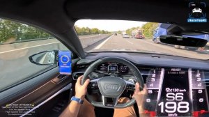 900HP AUDI RS6 C8 | 0-100 100-200 200-300 | POV on AUTOBAHN