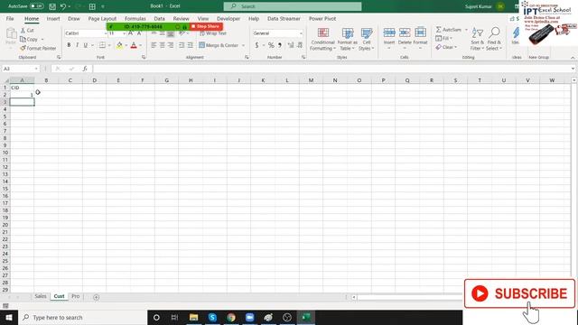 Power Pivot Table in Excel 2019