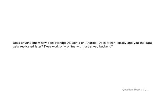 Android : MongoDB on Android