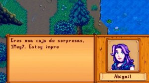 Stardew Valley ~ Evento 4 corazones Abigail y todas sus respuestas.