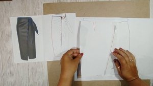 ВЫКРОЙКА.Юбка с Запахом, Драпировкой и Застежкой в виде Листика.УРОКИ МОДЕЛИРОВАНИЯ