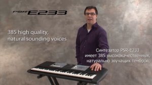 Видео обзор синтезатора YAMAHA PSR E233.avi