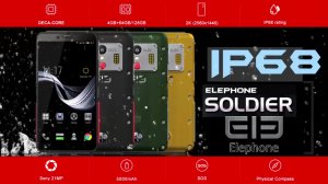 смартфон Elephone Soldier - мощный смартфон, 2K-дисплей, 10 ядер и NFC