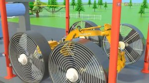 Передвижной кран и строительные тележки для детей | Строительство ветряных турбин