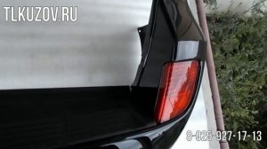 Задний бампер Land Cruiser 200 рестайлинг черный в сборе