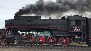 Лебедянка! Паровоз Л-2057 с пригородным поездом