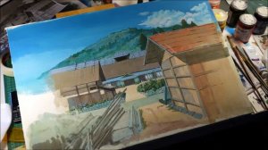 Рисунок по мотивам картинки художника Кадзуо Ога