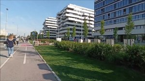 Прогулка по району Новый Белград. Сербия. Белград.