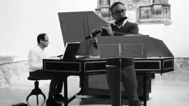 C.P.E.Bach, Allegro from Sonata in e-minor. Horacio Parravicini, traverso flute. смотреть онлайн