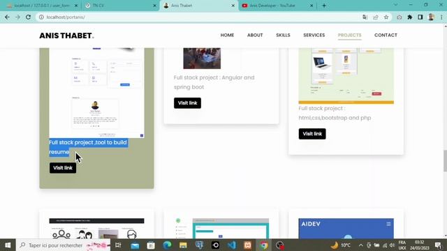 Portfolio Website || Dynamic and full respensive HTML ,CSS,JS,BOOTSTRAP and  PHP |@AnisDeveloper