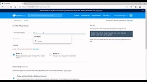 5. Creating repository in Docker Hub