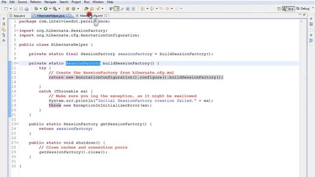 HIBERNATE TUTORIAL WHAT ARE CORE INTERFACES OF HIBERNATE FRAMEWORK