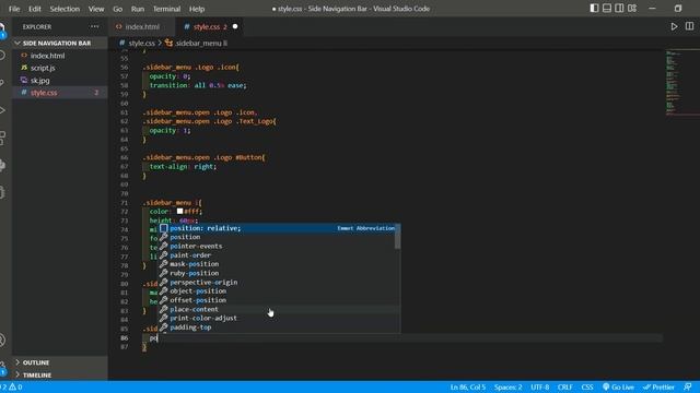 How To Make Responsive Sidebar Menu | Dashboard Sidebar Menu | using HTML CSS JavaScript