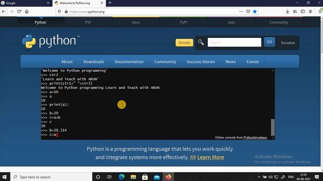 #PythonInTamil #1 | #pythonConsoleOnline | #HowToRrunPythonProgramOnlineTamil #PythonOnlineCompiler