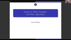 DRL Course 2023 | Лекция 6. Policy Gradient.On-Policy Algorithms