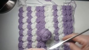 ПРОСТОЙ ДВУХСТОРОННИЙ УЗОР для вязания пледов. покрывал.,детских одеял