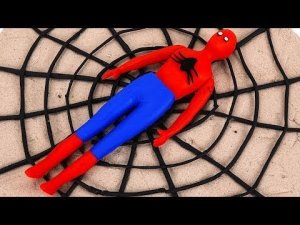 Как сделать Человека-паука с помощью кинетического песка asmr (2022)