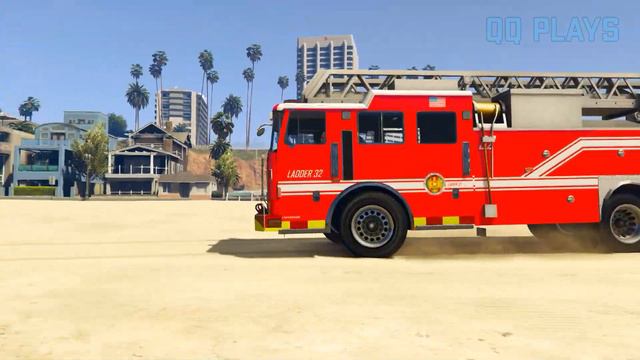 Fortnite Police Car vs San Andreas Fire Truck - GTA 5 Cars Which is best? смотреть онлайн
