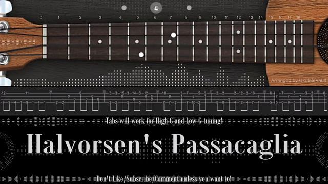 "Halvorsen's Passacaglia" Fingerstyle Ukulele Tabs | Halvorsen | Learn or Listen! смотреть онлайн