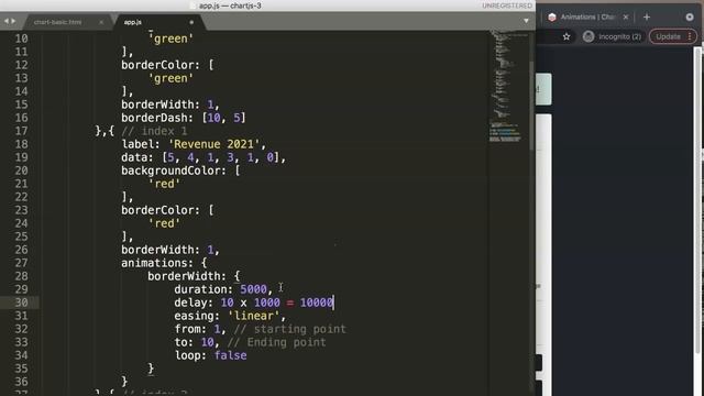 Chart Animation Delay Chart JS 3 | ChartJS 3 смотреть онлайн