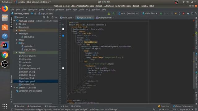 Flutter Tutorials | Firebase Authentication | Google Sign In | PluginException Error handling | Dar